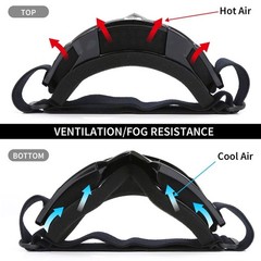 Motocross Goggles Clear Lens ATV Dirt Bike UTV MX AntiFog UV Protection