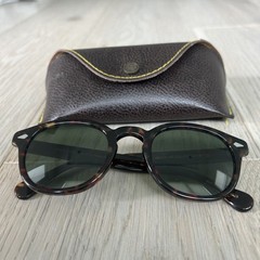 MOSCOT LEMTOSH Sunglasses Tortoise Frame Dark Grey Lens 49-24-145