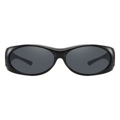 Polarized Sunglasses Medium Fit Over Glasses Rectangular OTG Frame Anti-Glare