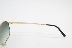 Vintage sunglasses terri brogan 8888 46 gold green square sunglasses eyewear