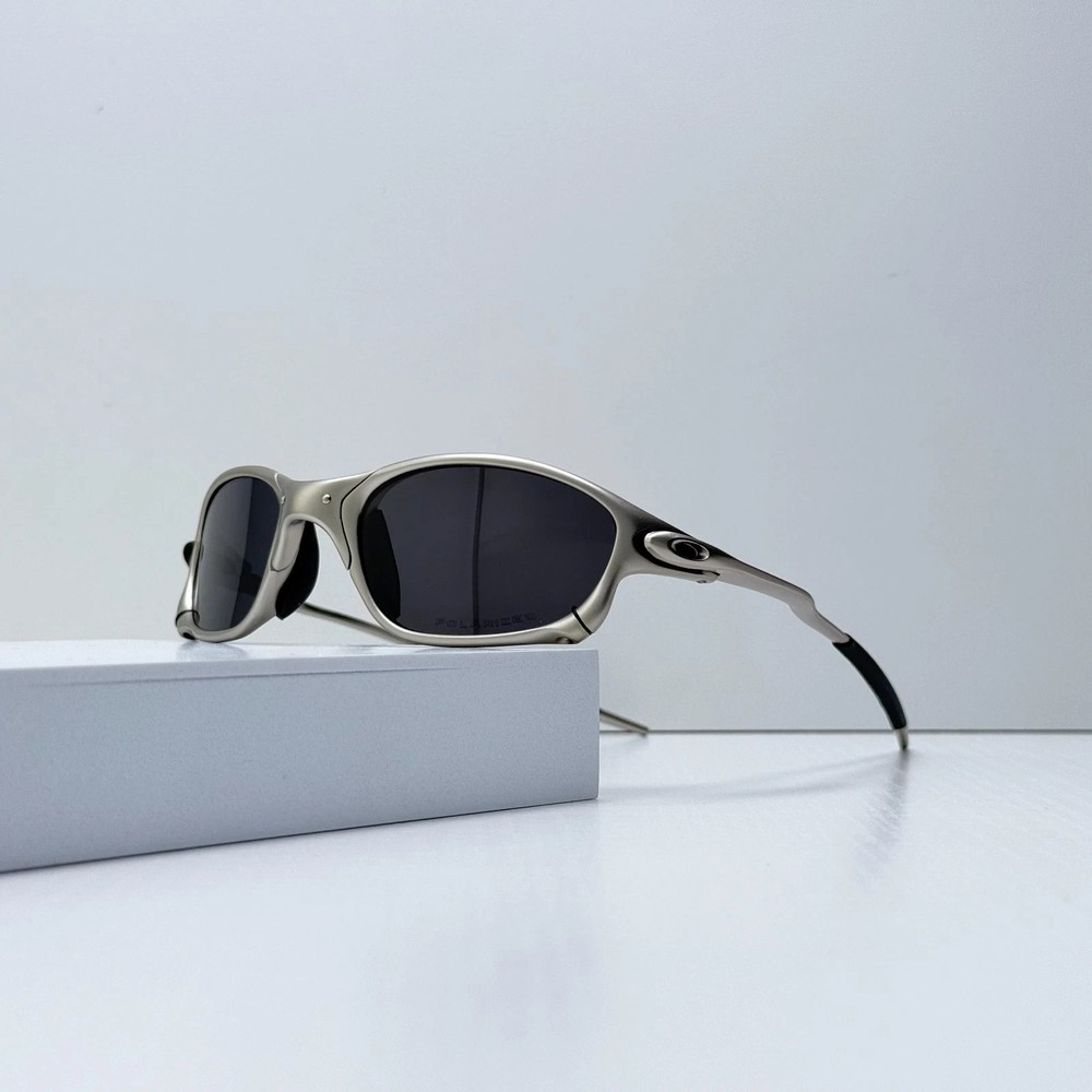 Oakley Juliet X-Metal Sunglasses Gray Frame Black Lens Vintage