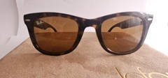 RAY-BAN RB 4105 710 FOLDING WAYFARER 50()22 140 SUNGLASSES ORIGINAL!!!