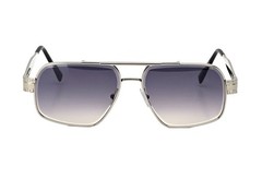 Men Sunglasses Classic Black Lens Square Fashion Design Gold Metal Frame Shades