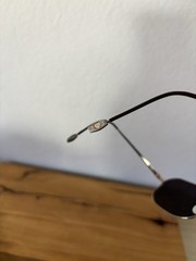 VTG John Varvatos Bronze Tone Metal Brown Sunglasses Rectangular Read*