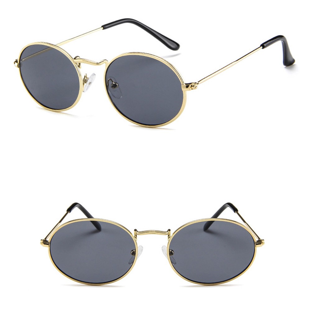 Vintage Retro Round Sunglasses Classic Mens Women Small Oval Shade Glasses UV400