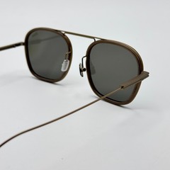 Ermenegildo Zegna Sunglasses EZ0306 59D Beige Brown Frame Smoke Lens 51mm New