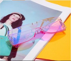 Party Rimless Irregular Design Sunglasses For Both Men Women Street Exquisite
