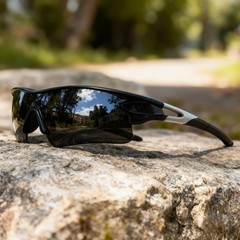 Sports Sunglasses with One-Piece Wraparound UV400 Lens for Hiking & Outdoor