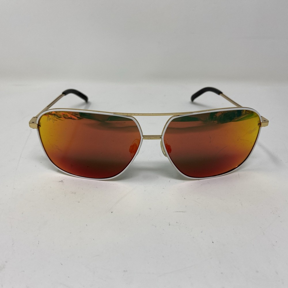 Maui Jim KAMI MJ778-05C GOLD WHITE WITH ORANGE POLARIZED LENS JC88
