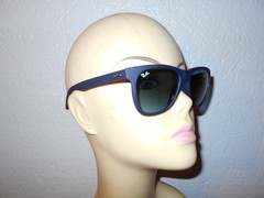 Ray Ban RB 4184 895/96 Matte Blue Frame Blue Lenses Sunglasses w/Case