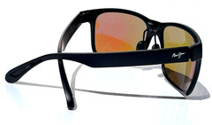 UK Maui Jim RED SANDS Matte Black POLARIZED Hawaii Blue Lens Sunglass B432-2M