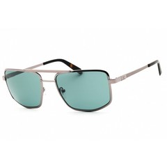 Guess Men’s Sunglasses Shiny Gunmetal Rectangular Full Rim Frame GU00208 08V