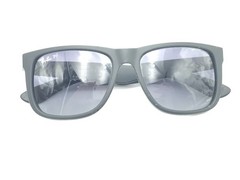 Ray-Ban RB 4165 JUSTIN 622/T3 Matte Black Sunglasses Gray Polarized 54-16 145
