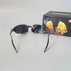 Oakley Romeo X Metal Retro Sunglasses Black Frame/Black Lens