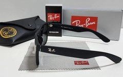 Ray-Ban Justin Classic Unisex Grey Lens Black Sunglasses – (RB4165 622/T3)