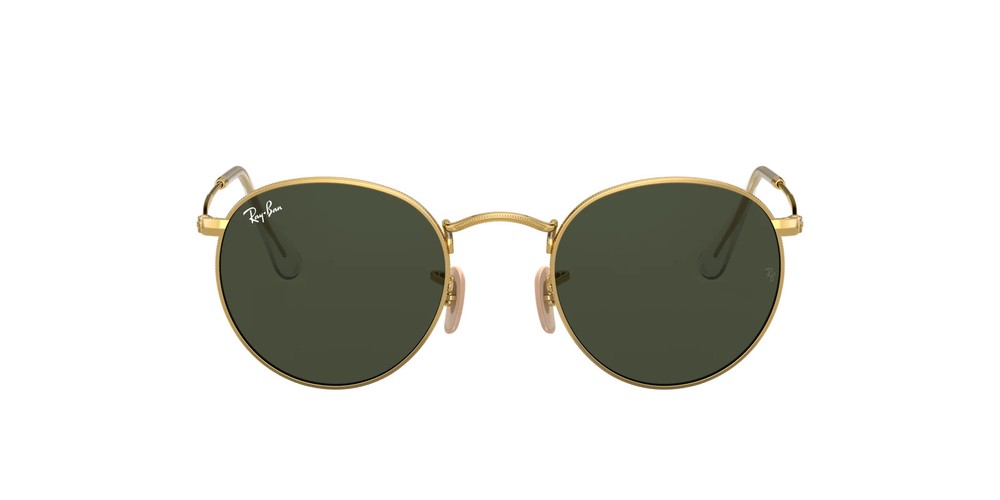 Ray-Ban RB3447 001 50mm Round Metal Gold Sunglasses
