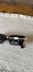 Black Square Mod Sunglasses With Decorative Side Rings Dark Lenses Shinee Bright
