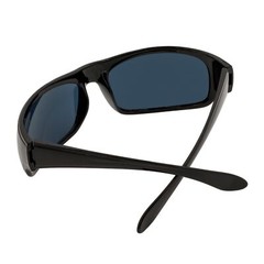 MACHADO – Modern Rectangle Sports Wraparound Sunglasses Gloss Black Dark Smoke