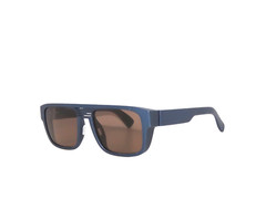 Mykita Mylon Ridge 356 56 Navy Blue Brown Solid Sunglasses
