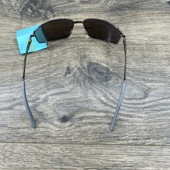MAO LIN Style S5526 Gunmetal Grey Rubber Mens Sunglasses Solid Lens