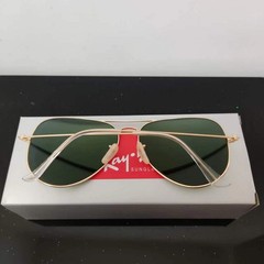 RAY-BAN RB3026, aviator sunglasses ,Gold Frame/Large 62mm Yellow Lens