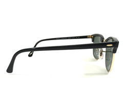 Ray-Ban Sunglasses RB3016 CLUBMASTER W0365 Black Gold Frames G-15 Lenses 51 mm