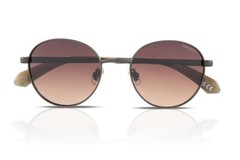 Superdry Sunglasses SDS-5001 205 Shiny Gunmetal/Brown Gradient