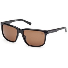 Timberland Men’s Sunglasses Shiny Black Injected Plastic Square TB00037 5901H