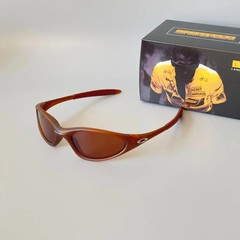 Oakley Mitute Brown Vintage Sunglasses Gorpcore USA Y2K Avantgarde Archive