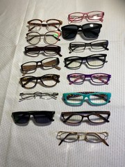 Lot of 71 Mixed Sunglasses & Frames Men’s Women’s Kids Assorted Styles Sizes Col