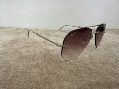 Ray-Ban RB3791 Square Sunglasses, Gold Frame, brown Mirror Glass Lens