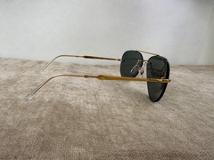 Ray-Ban RB3791 Square Sunglasses, Gold Frame, green Mirror Glass Lens