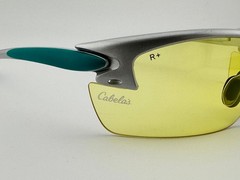 Cabela’s Lightweight Silver Wrap Shooting Safety Sunglasses, Yellow Plastic Lens