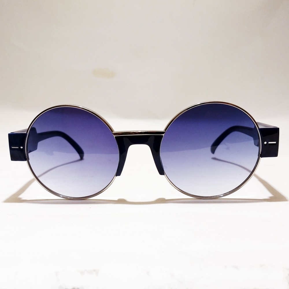 Italia Independent BROOKE 0815.021.022 Sunglasses Blue Round 135mm Sonnenbrille