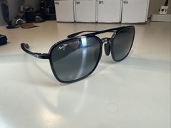 Maui Jim Keokea MJ447-02 55[]20-145 Black Sunglasses (Made In Japan) #378