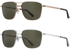 American Optical Airman Polarized Men’s Square Aviator Sunglasses – Made in USA