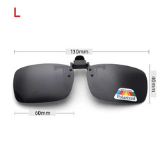 4 Color Polarized Clip-On Flip-Up Sunglasses UV380 Driving Fishing Night Vision