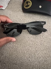 Ray-Ban RB2140 Wayfarer Sunglasses Black Full Rim Plastic Frame Tinted Lenses