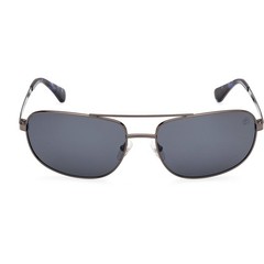 Timberland Men’s Sunglasses Shiny Gunmetal Metal Pilot Full Rim TB00045 6608D