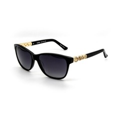 1 Unit New Solvari Black Polarized Gradient Lens Sunglasses 56-15-135 #612
