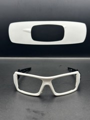 Oakley Oil Rig 2 Polished White/Black Silver Ghost Text Frame 24-058