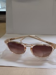 WMP NIck Crystal Sand Brown / Dark Beige Gradient Lens 51-21-141 Sunglasses