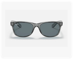 RayBan New Wayfarer Classic Transparent Grey/Dark Blue 55mm RB2132