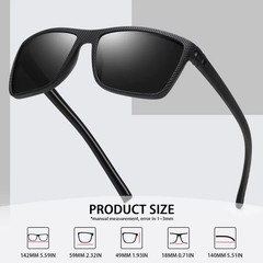 3/4 Pack New Designer Box Polarized Colorful Sunglasses for Men and Women Suitab