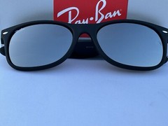 NEW Ray-Ban RB2132 622/30 NEW WAYFARER With Silver Mirror 55mm Frame Sunglasses