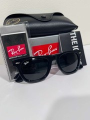 Ray-Ban RB2140 Wayfarer Sunglasses Black Frame & Black Lens UV Protection