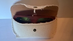New $219 Bajio Chalem Sunglasses Polarized Poly Nylon Frame Shades Orange Green
