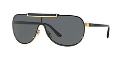 VERSACE VE2140 100287 Gold Gray 40 mm Men’s Sunglasses