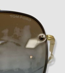 Tom Ford TF1071 30F Men’s Gold Leon Metal Aviator Sunglasses 62-12-140