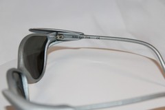 Vintage Bolle France Mad Bat 719 Polarized grey Plastic Sunglasses